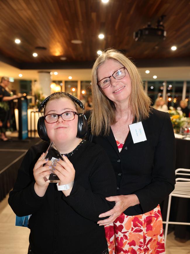 Sarah Ward and Cally Ward at the Gold Coast Australian of the Year Awards 2025 at Sky Point for Gold Coast at Large. Picture, Portia Large.