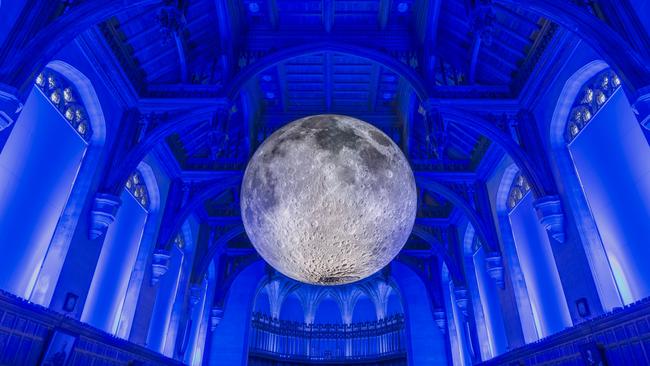 A giant inflatable moon will light up the sky at The Wilds. Picture: Luke Jerram.