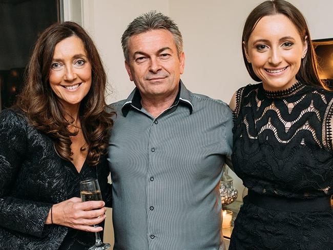 Karen Ristevski with her husband Borce and daughter Sarah. Picture: Supplied