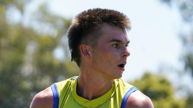 Colby McKercher in the Kangaroos' training camp at Southport. Picture: North Melbourne FC