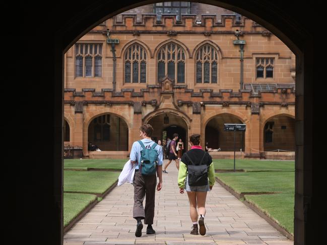 SYDNEY, AUSTRALIA - NewsWire Photos MARCH 11, 2021: Sydney University. The Department of Home Affairs made the warning to an inquiry into national security threats to the university sector.Picture: NCA NewsWire / Damian Shaw