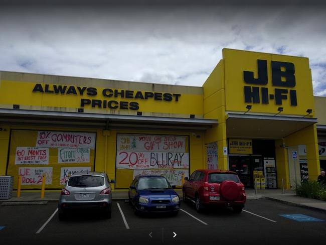 The thieves cut into the roof of this Thomastown store.