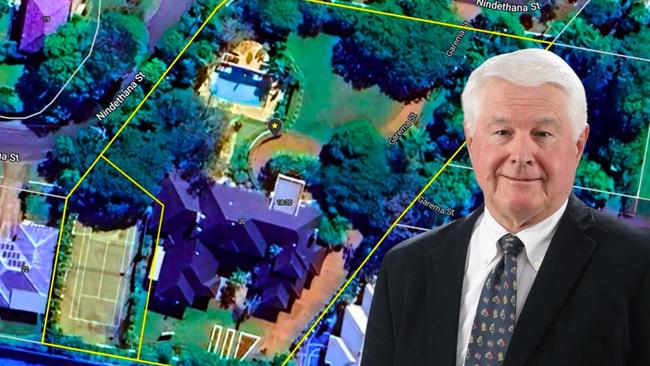 Property investor John Van Lieshout owns a luxury house at Indooroopilly along with property at Noosa Heads and at Main Beach. Picture: Google and The Courier-Mail