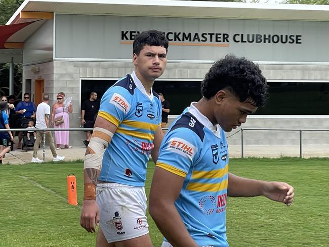 Norths pair Ben Te Kura, left, and Karl Oloapu made our Meninga Cup Team of the Week.