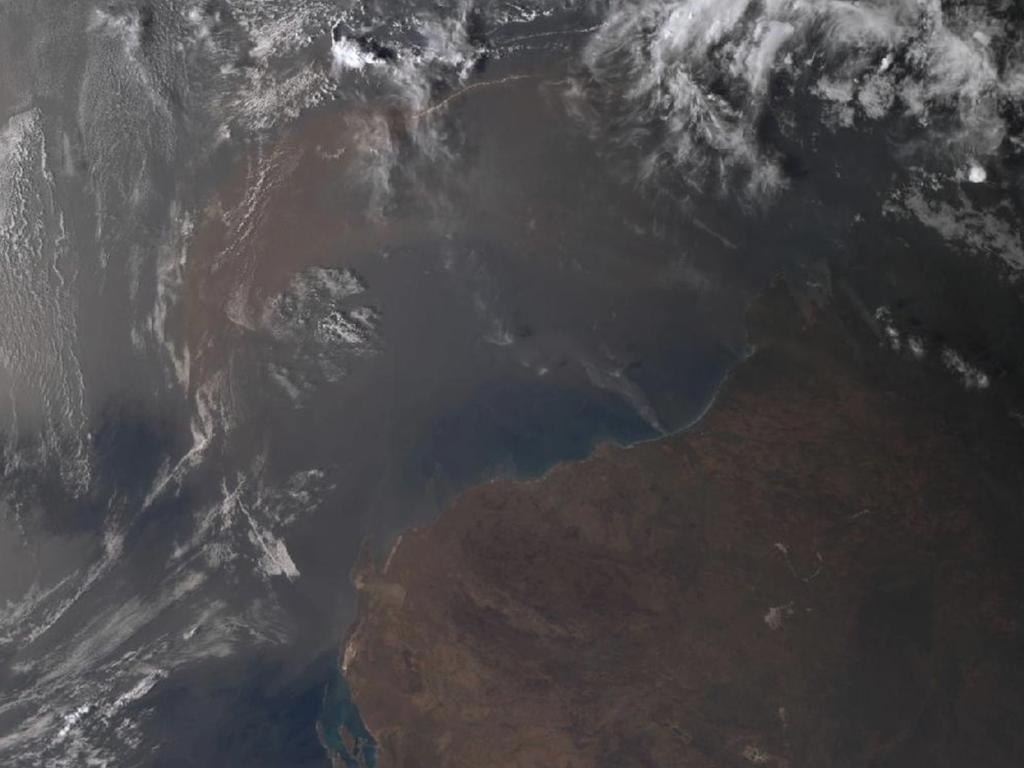 Particles were still floating about on Monday. Picture: BOM.