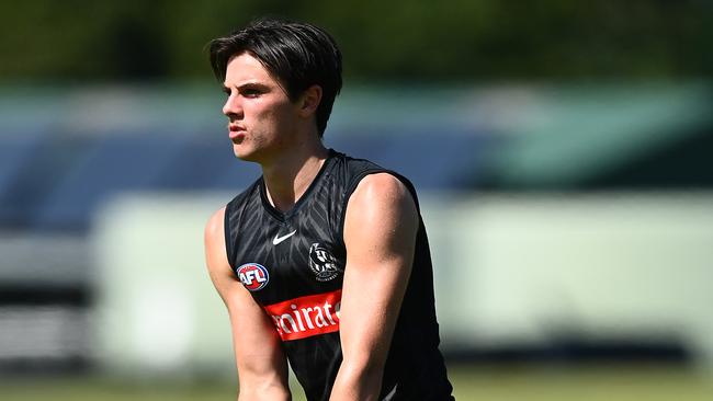 Collingwood rookie Oliver Henry could lose value in KFC SuperCoach. Picture: Quinn Rooney/Getty Images