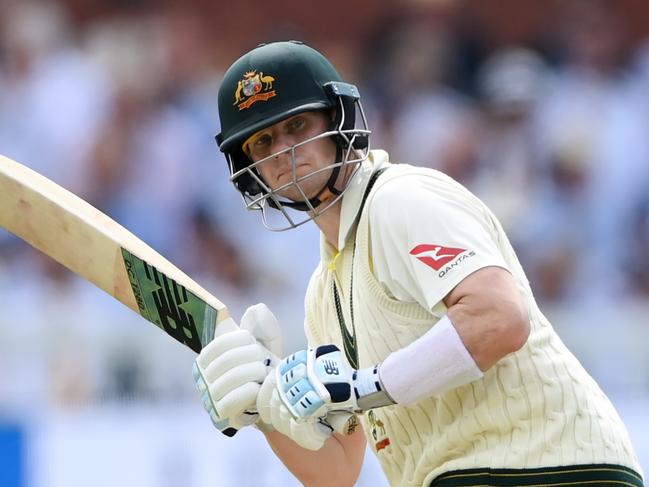 Steve Smith reached stumps on 85. Picture: Stu Forster/Getty Images