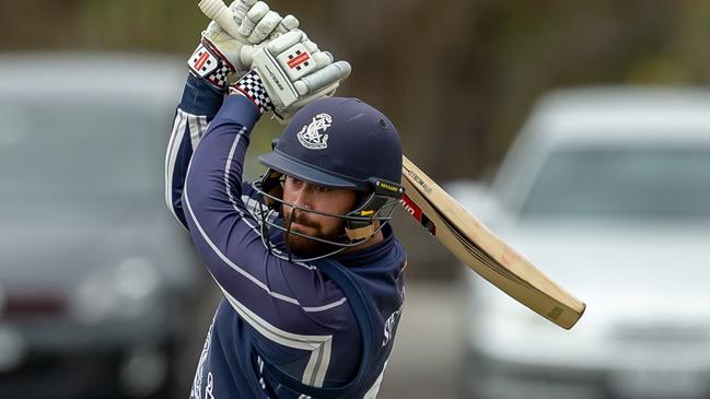 Carlton's Brayden Stepien goes on the attack. Picture: Arj Giese.