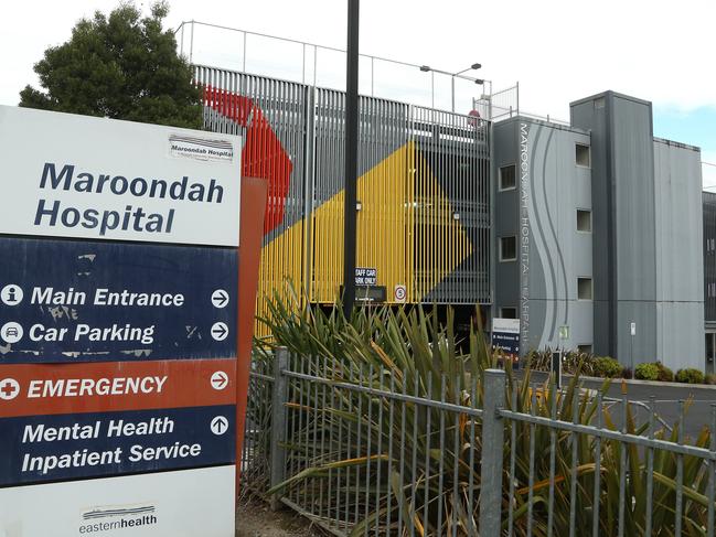 Parking around Maroondah Hospital on Wednesday, October 17, 2018, in Ringwood East, Victoria, Australia. Picture: Hamish Blair