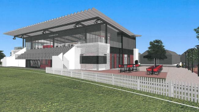 Concept designs for the $3.6 million upgrade of Goodwood Oval's grandstand. Picture: City of Unley