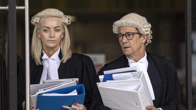 Crown Prosecutor Shane Drumgold and his junior counsel Skye Jerome. Picture: NCA NewsWire / Gary Ramage