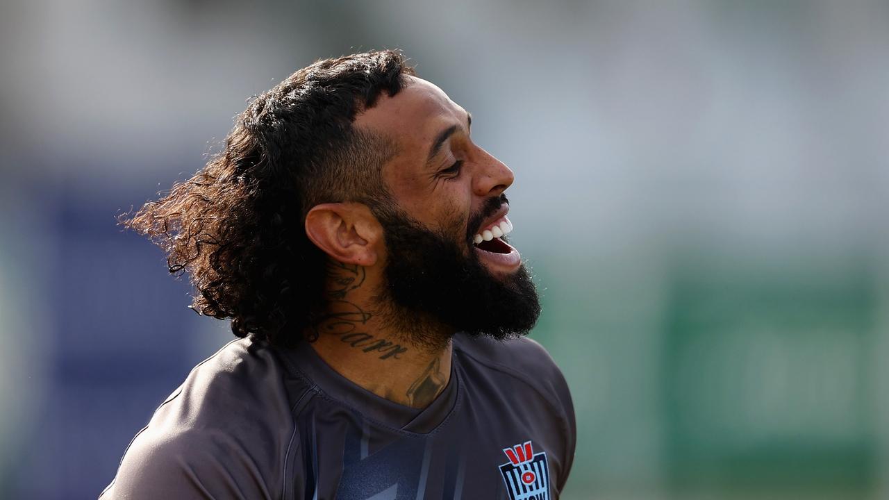 Blues players have embraced the cultures of their teammates this week, with every training session finishing with an Indigenous war cry. Picture; Cameron Spencer/Getty Images