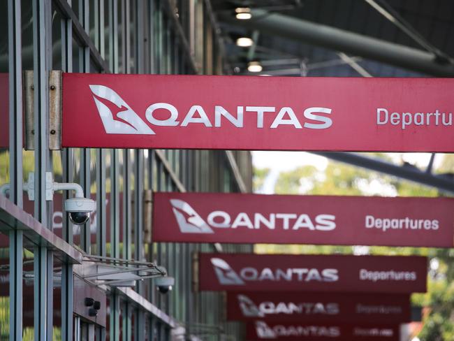 SYDNEY, AUSTRALIA : Newswire Photos  SEPTEMBER 04 2023: A general view of signage at the Qantas Departures terminal at Sydney Domestic Airport. NCA Newswire / Gaye Gerard