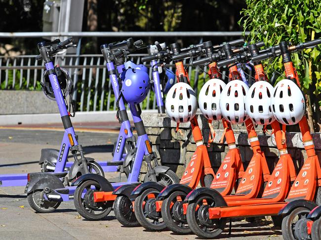 E-scooters for hire in Brisbane