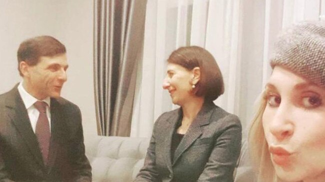 Arthur Moses, Gladys Berejiklian and Mary Berejiklian.