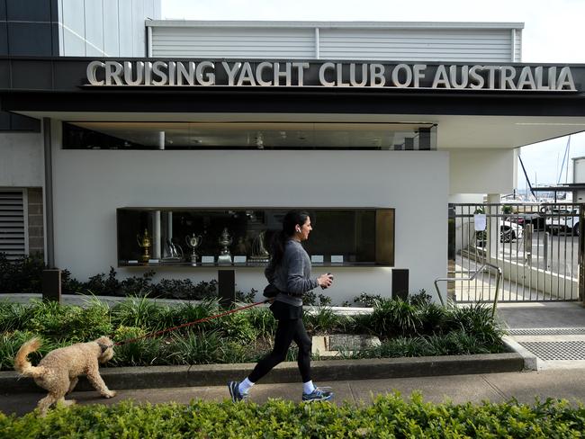 The Cruising Yacht Club in Rushcutters Bay will remain closed after a second member tested positive for COVID-19. Picture: NCA NewsWire/Joel Carrett