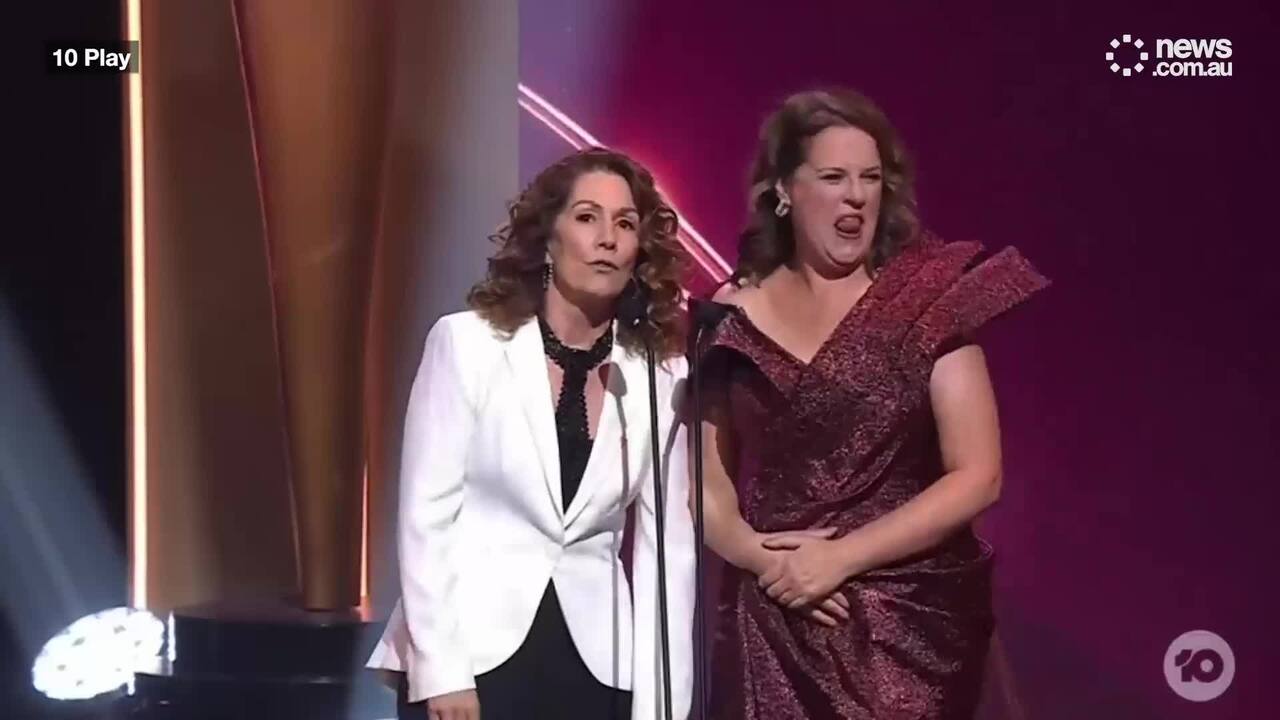 AACTAs 2025 Kitty Flanagan and Anne Edmonds shock crowd with X-rated routine