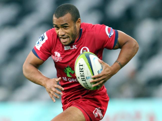 DUNEDIN, NEW ZEALAND - FEBRUARY 27: Will Genia of the Reds on the attack during the round three Super Rugby match between the Highlanders and the Reds at Forsyth Barr Stadium on February 27, 2015 in Dunedin, New Zealand. (Photo by Rob Jefferies/Getty Images)