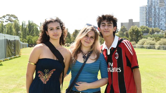 Dean, Abbey McWilliam and Vasili Kardamitsis at St. Jerome’s Laneway Festival in Melbourne 2024.