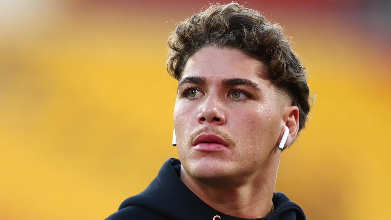 Walsh of the Broncos warms up ahead of the round two NRL match between Brisbane and South Sydney Rabbitohs in March