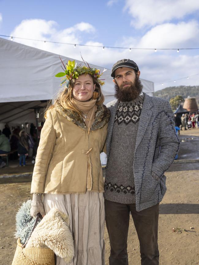 Adrielle Smith and Miles Salani. Willie Smiths Mid-Winter Festival. Picture: Caroline Tan