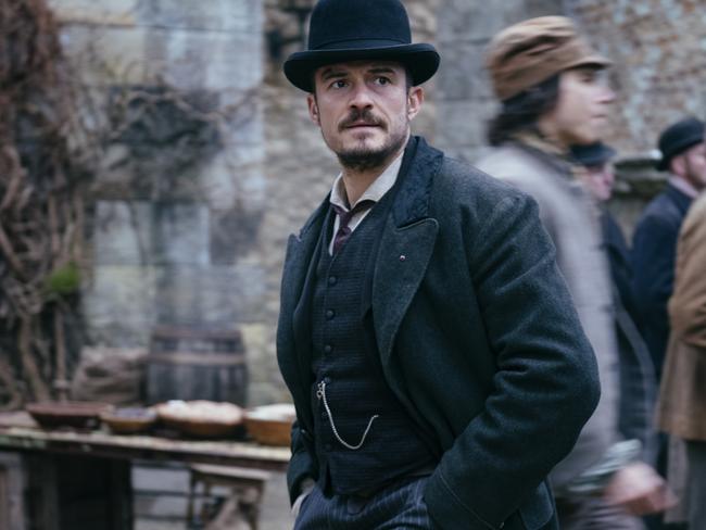 Orlando Bloom plays Detective Inspector Rycroft Philostrate in the TV series, Carnival Row. Picture: Jan Thijs/Amazon Prime