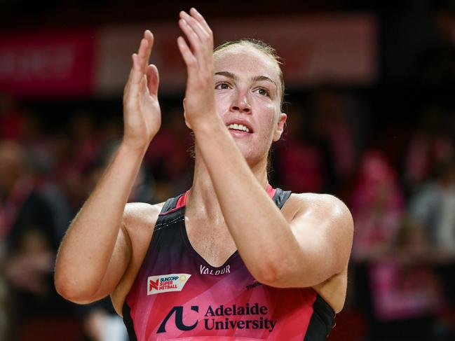 Hannah Petty starred for the Thunderbirds. Picture: Mark Brake/Getty Images