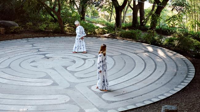 A labyrinth is essentially a walking mandala, as opposed to a maze, which is more of a puzzle and less about walking meditation, says Lohrey.