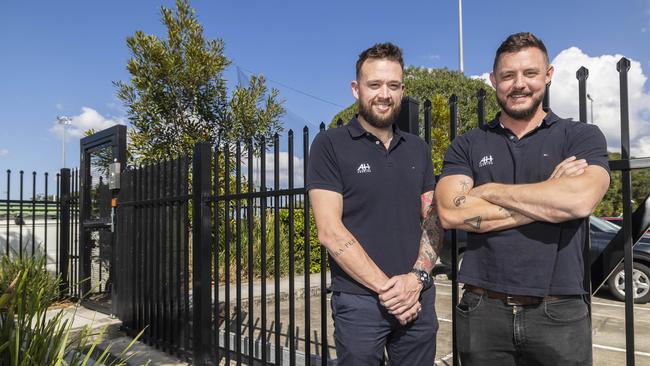 AH Fencing founders Matt Carroll and Adam Hall.