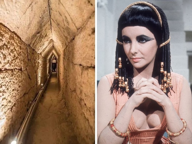 A mysterious tunnel discovered beneath an Egyptian temple may lead to the long-lost tomb of Cleopatra.
