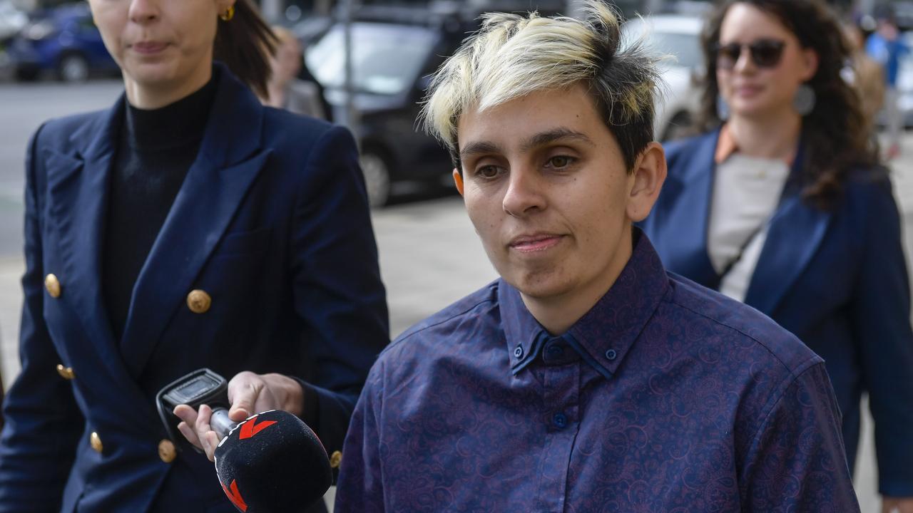 Letiticia Fortune leaving the Adelaide Magistrates Court. Picture: NewsWire/Roy VanDerVegt