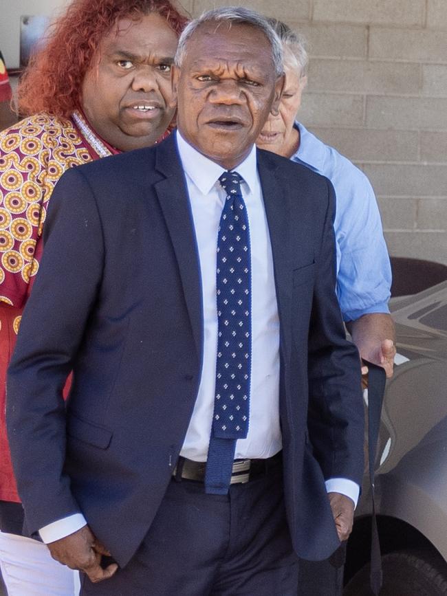 Wife beater and former chair of Lhere Artepe Aboriginal Corporation Benedict Stevens in December. Picture: Liam Mendes