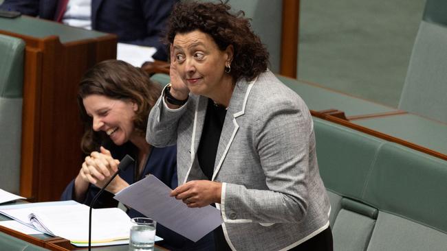 Monique Ryan went toe to toe with Peter Dutton during question time in the House of Representatives in Canberra on Monday. Picture: NCA NewsWire / Gary Ramage