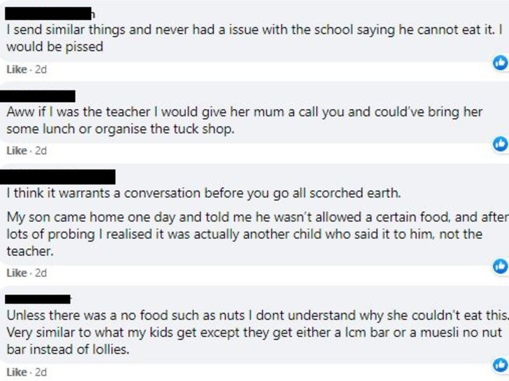 Fellow parents were also left baffled. Picture: Facebook/LunchboxIdeasAustralia