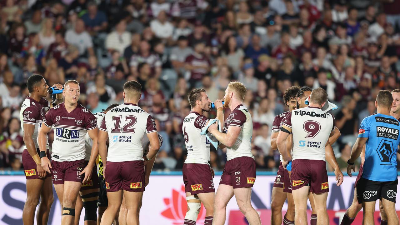 Manly Sea Eagles may have their first win of 2021, but it’s come at a huge cost, as their injury toll continues to grow. Picture: Getty Images.