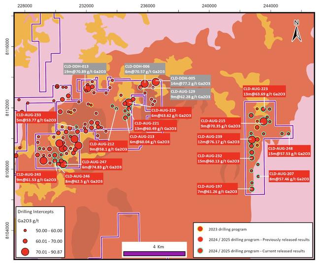 A geological map of the Caladão Area A. Pic: AXL