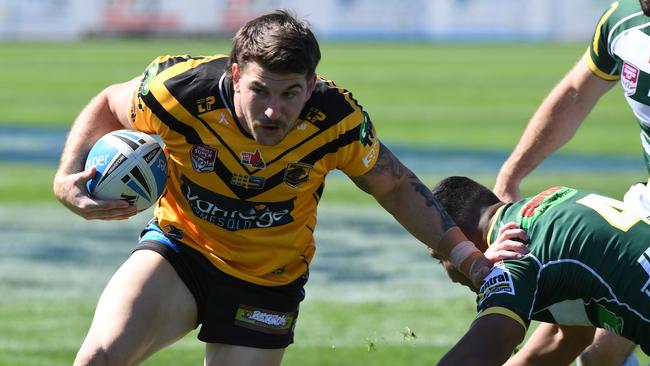 Curtis Scott in action for the Sunshine Coast Falcons.