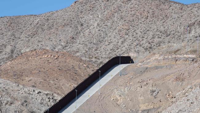 The border between the US and Mexico near El Paso. Picture: AFP