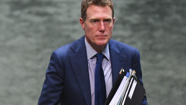 Australian Attorney-General Christian Porter has drawn support as he put corporate Australia on notice over underpaying workers. Picture: Lukas Coch/AAP