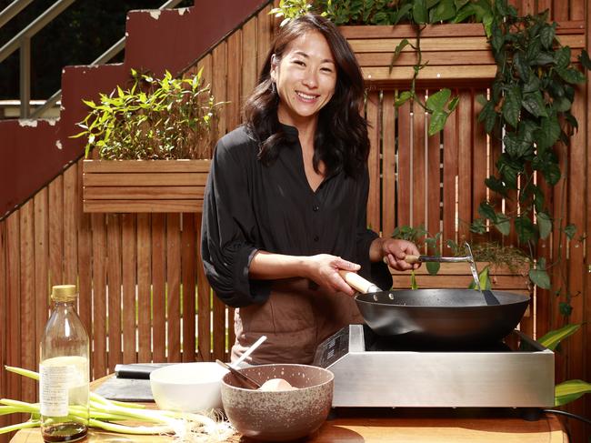 Thai chef Palisa Anderson has also urged Aussies to switch to electric cooking at home. Picture: Tim Hunter