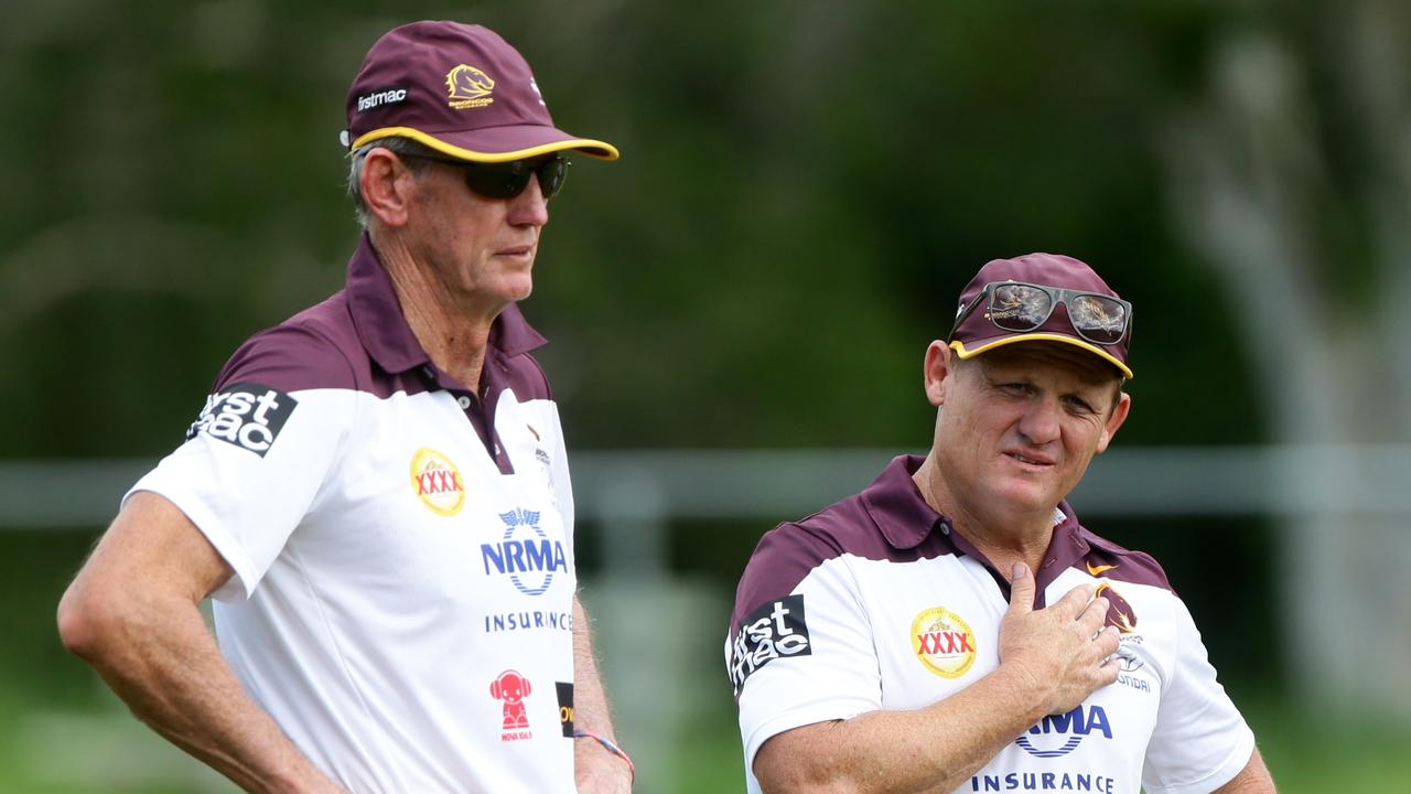 Wayne Bennett and his former assistant Kevin Walters took the Broncos to the 2015 grand final.