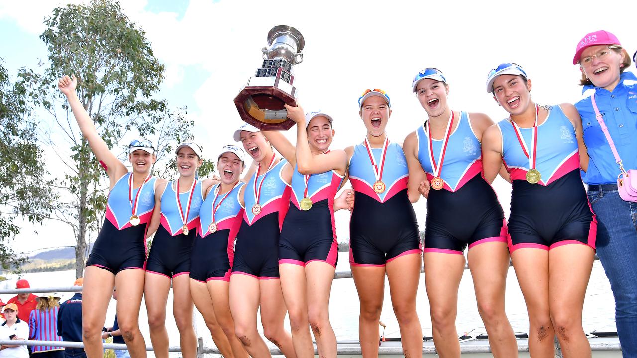 All Hallosw’ School win 2023 Brisbane Schoolgirl Rowing Association