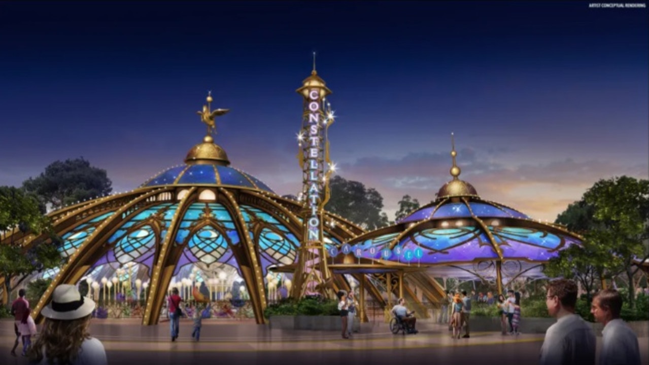 The Constellation Carousel will be in the middle of the first land. Picture: Universal Destinations &amp; Experiences