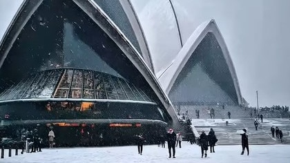Extra white-blanketed sails of the Opera House. Picture: Instagram/unwrittenstories