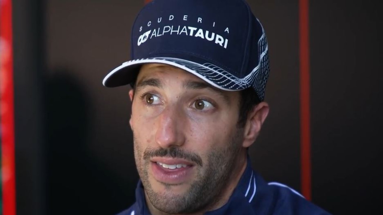 Daniel Ricciardo speaks after the race.