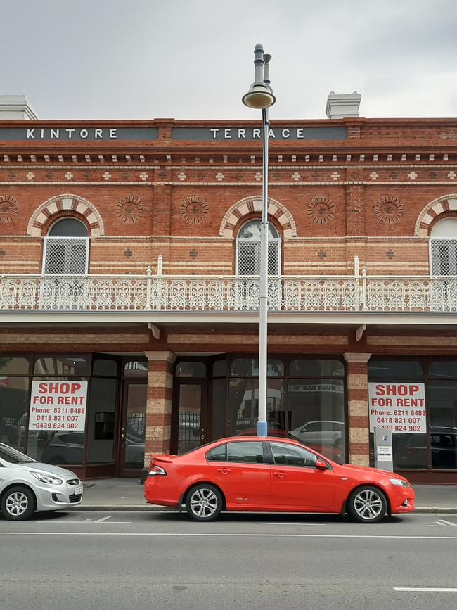 Vacant shopfronts on Hindley Street. Picture: Giuseppe Tauriello