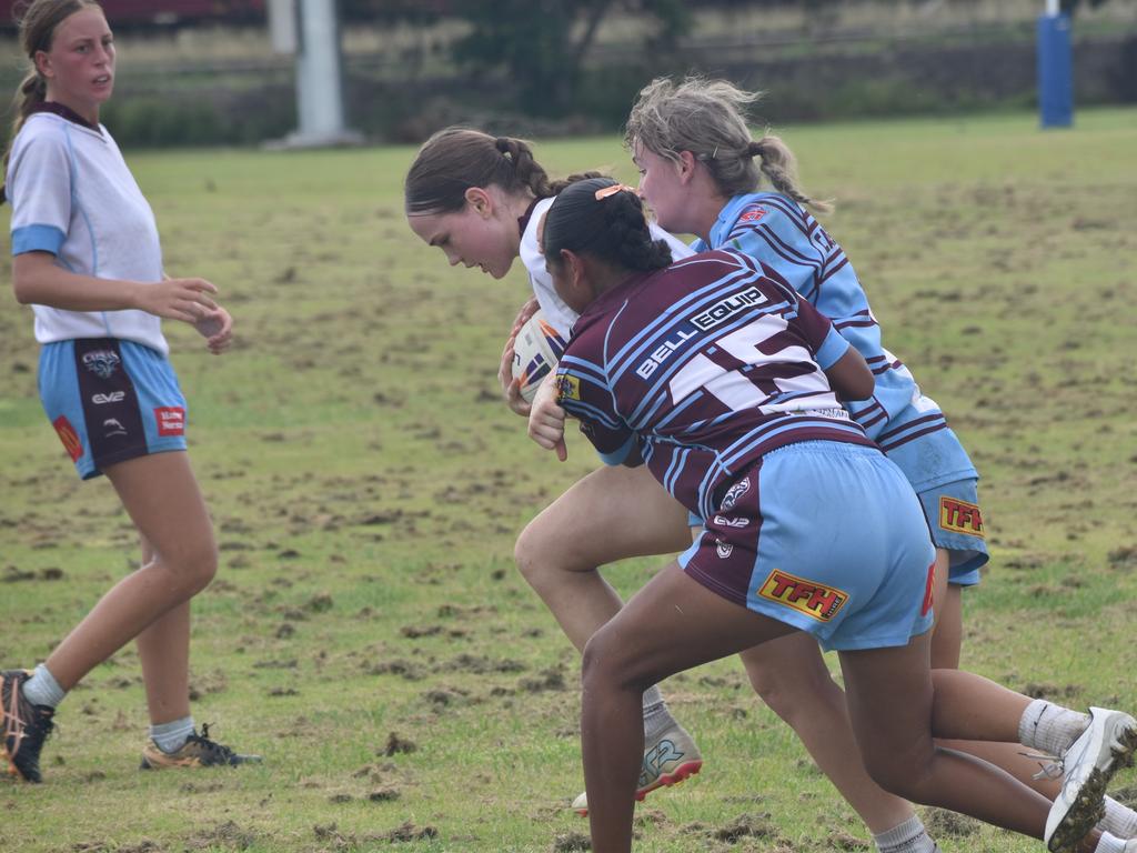 CQ Capras under-17 girls intra-squad trial game at Kettle Park, Rockhampton, on January 19, 2025.