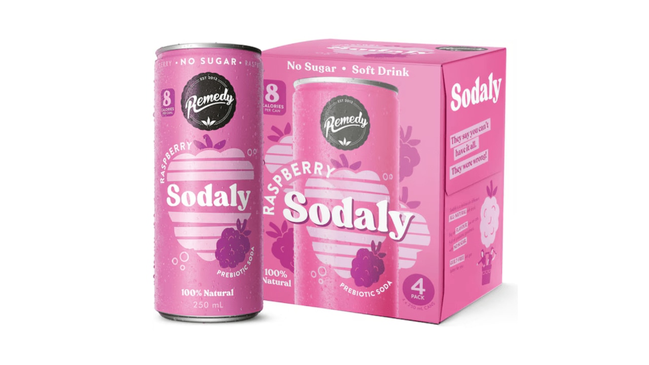 <h2><span>Better-for-you bubbles</span></h2><h3><a href="https://www.woolworths.com.au/shop/productdetails/229584/remedy-raspberry-sodaly-prebiotic-soda-no-sugar-cans" target="_blank" rel="noopener"><span>Remedy Raspberry Sodaly Prebiotic Soda No Sugar Cans, $8 from woolworths.com.au</span></a></h3><p><span>One of the most common habits that can derail a person&rsquo;s healthy eating efforts is constantly consuming sugary drinks and sodas throughout the day. If you&rsquo;re someone that enjoys sipping on a beverage throughout the work day, or cracking a can of bubbly goodness with your dinner, opt for sugar-free and probiotic alternatives for the same delicious taste, with added gut-boosting benefits.&nbsp;</span></p><p class="button-common"><a title="Remedy Raspberry Sodaly Prebiotic Soda" href="https://www.woolworths.com.au/shop/productdetails/229584/remedy-raspberry-sodaly-prebiotic-soda-no-sugar-cans" target="_blank" data-cta="Remedy Raspberry Sodaly Prebiotic Soda" data-editable="true">Shop here</a></p>