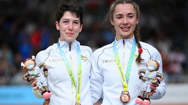 Sophie Unwin and Georgia Holt of Team England later got their medal moment.