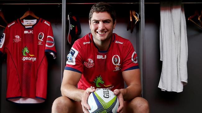 Reds skipper Rob Simmons will play his 100th game for the club in Wellington. Picture: Tara Croser.